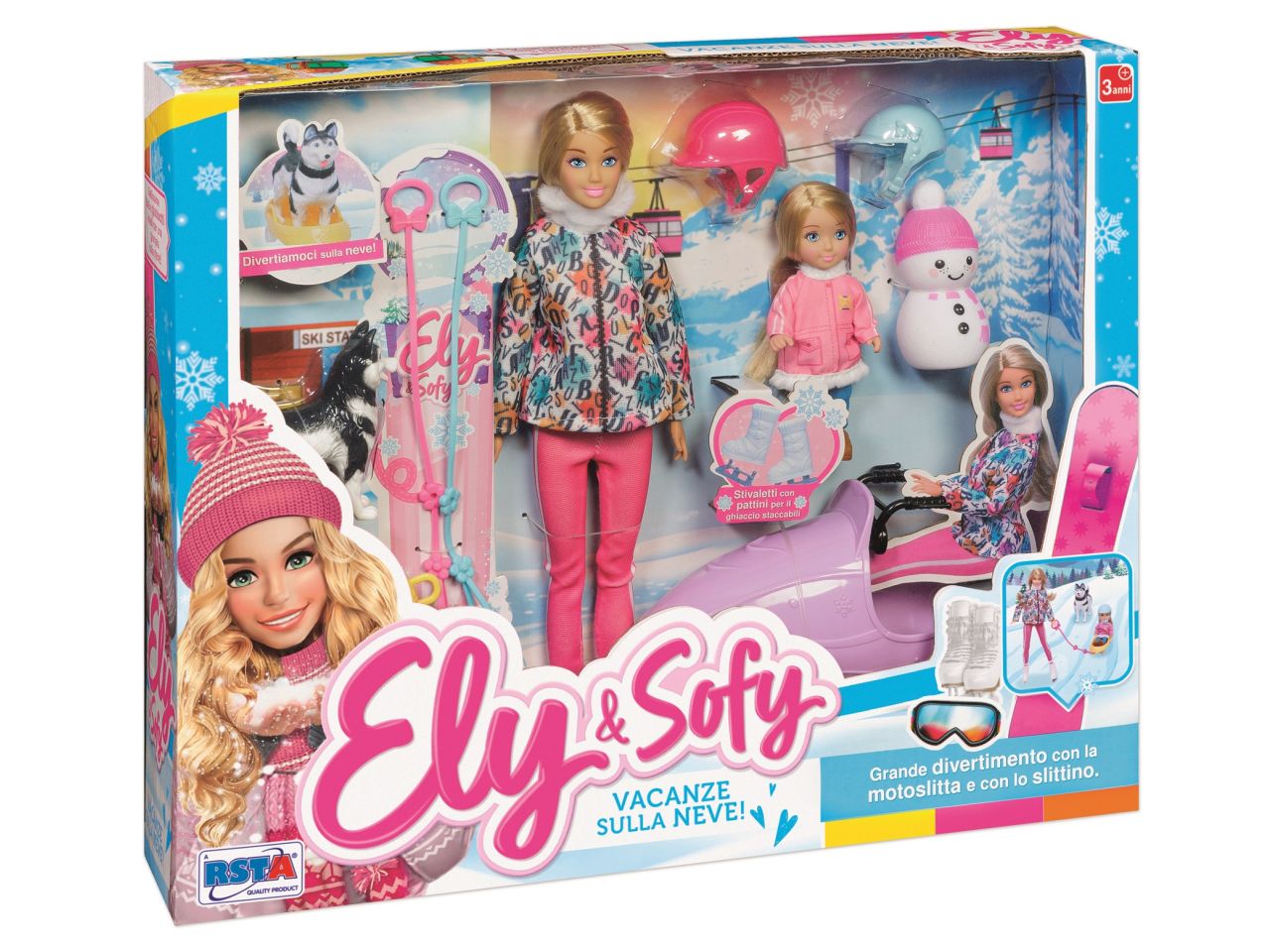 Ely e sofy playset vacanze sulla neve