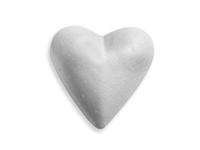 Cuore polistirolo 7cm - 22 pezzi