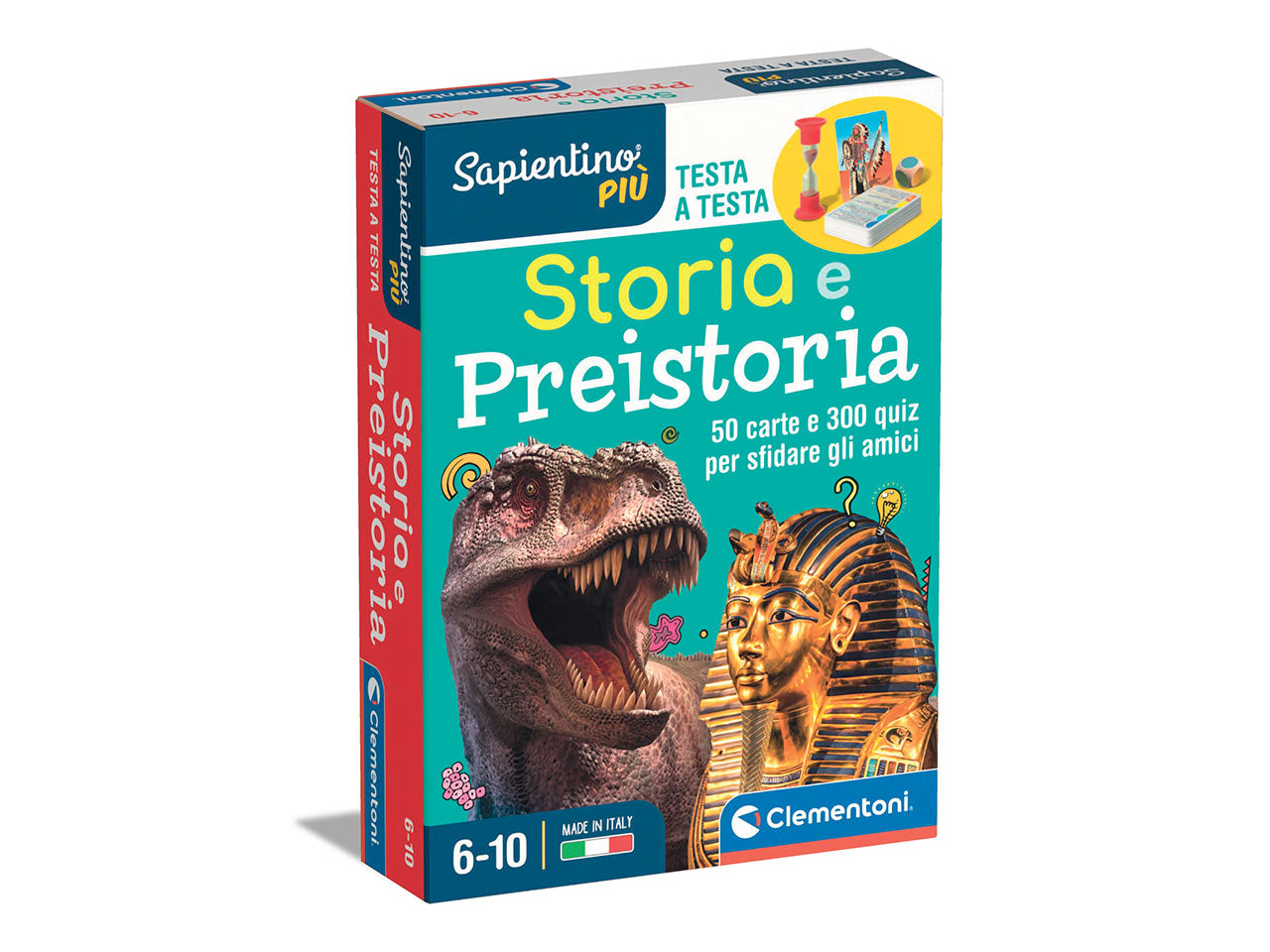 Sapientino Testa Preistoria Quiz e Flashcards Storia - Clementoni