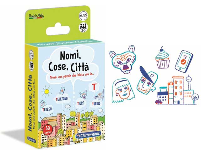 Nomi Cose Città Gioco da Tavola - Clementoni