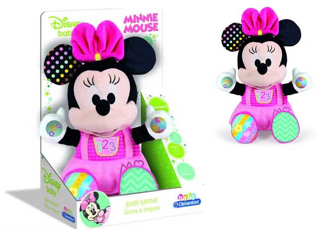 Disney Baby Minnie Gioca e Impara Peluche Parlante - Clementoni