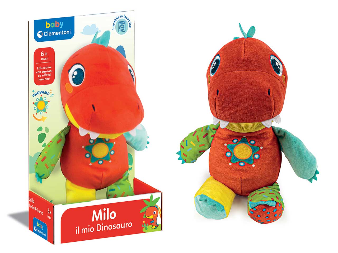 Milo Il Mio Dinosauro Peluche Interattivo - Clementoni