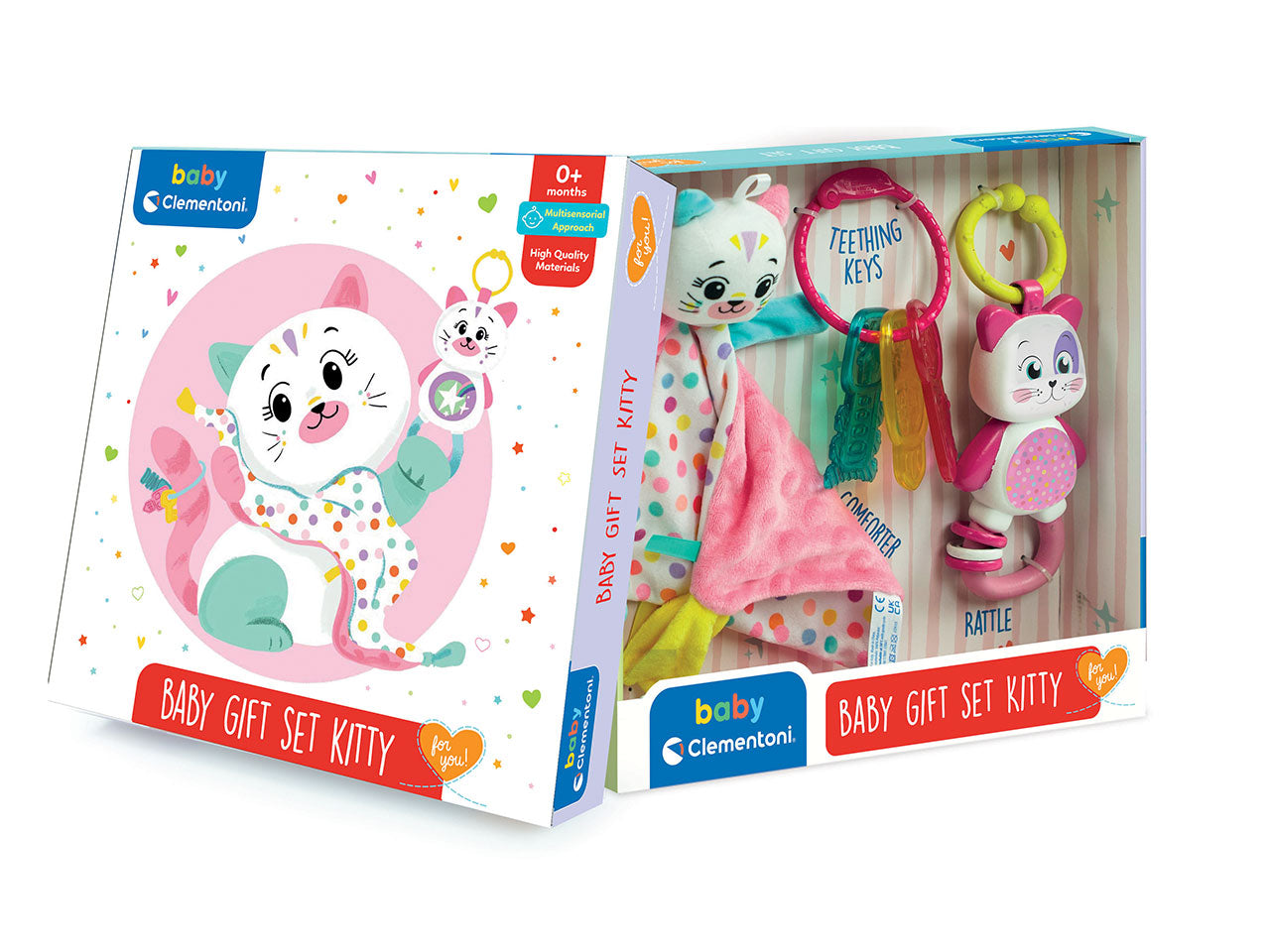 Baby Gift Set Kitty Sonaglino Confezione Regalo Nascita - Clementoni