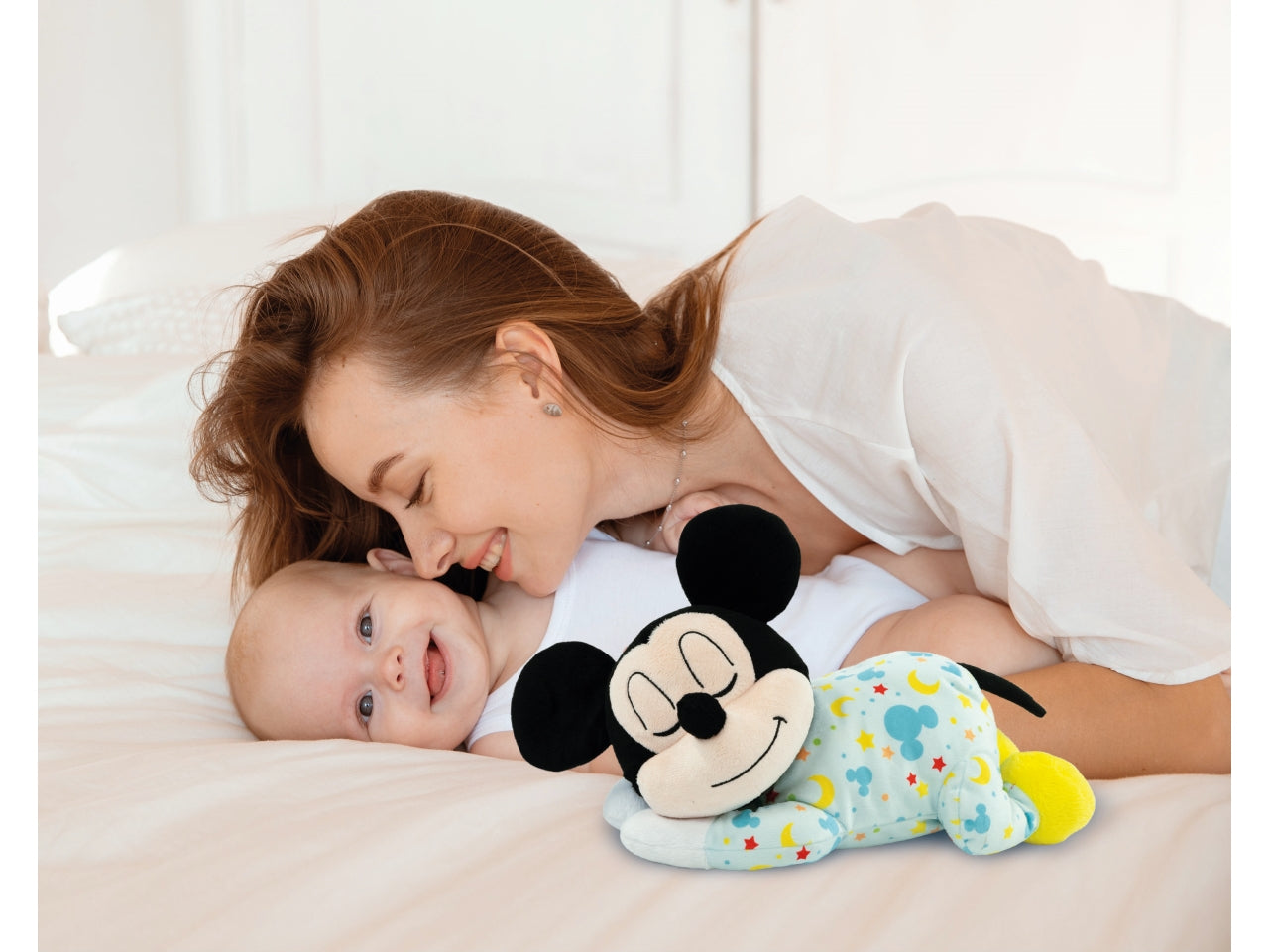 Peluche Rilassante Mickey Mindfulness Plush per il Benessere del Bambino - Clementoni