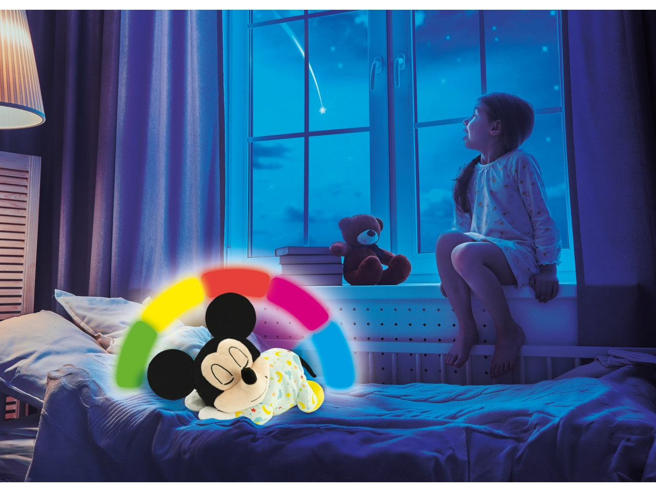 Peluche Rilassante Mickey Mindfulness Plush per il Benessere del Bambino - Clementoni