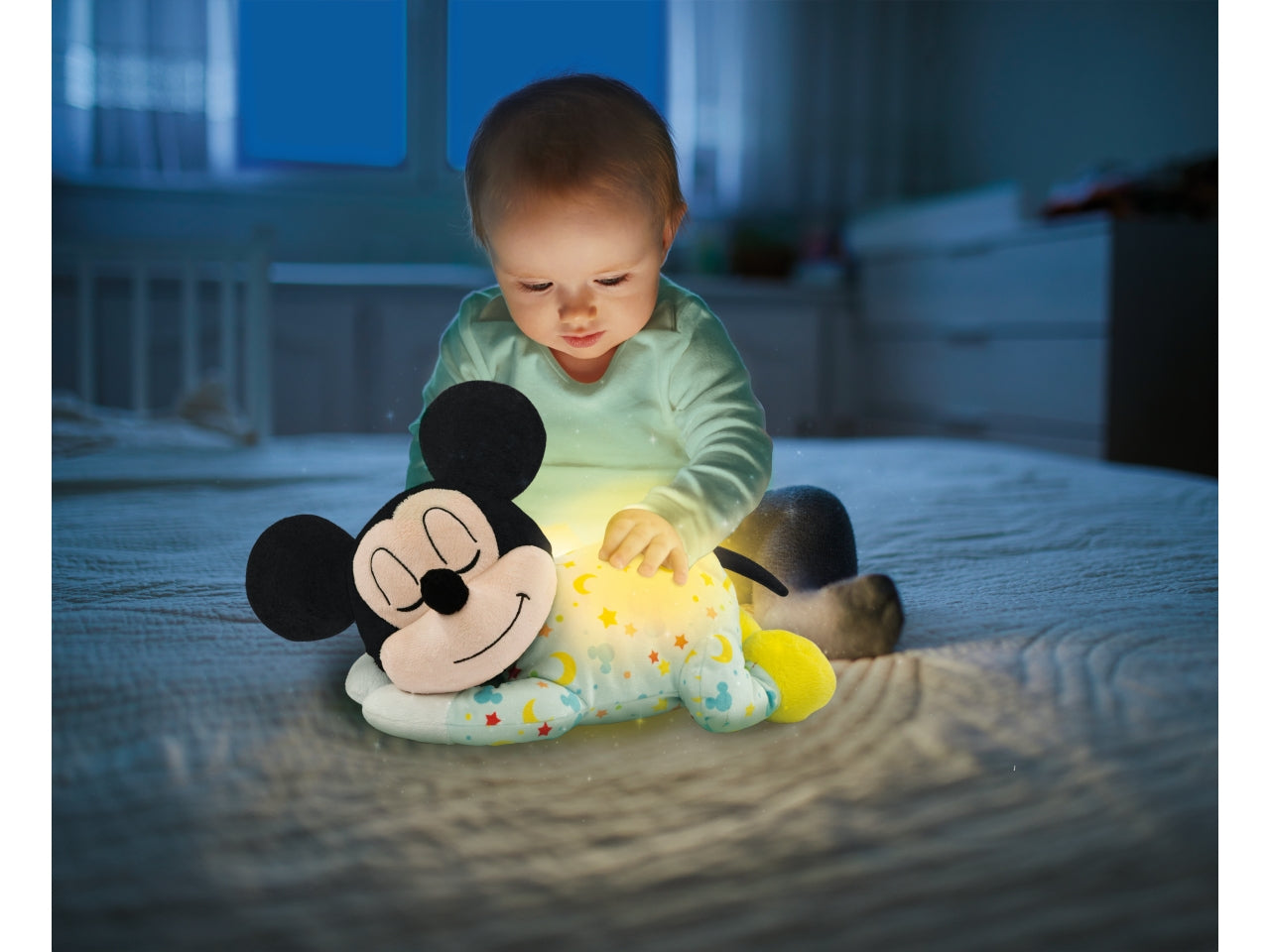 Peluche Rilassante Mickey Mindfulness Plush per il Benessere del Bambino - Clementoni