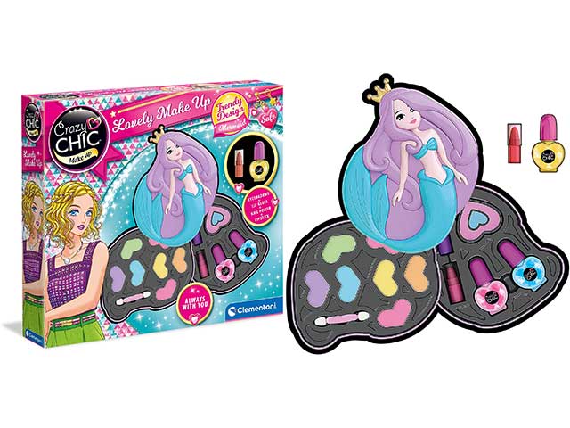 Crazy ChicLovely Sirena Set Cosmetici per Bambini Clementoni