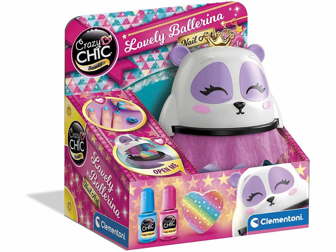 Crazy Chic Lovely Ballerina Kit Unghie - Clementoni