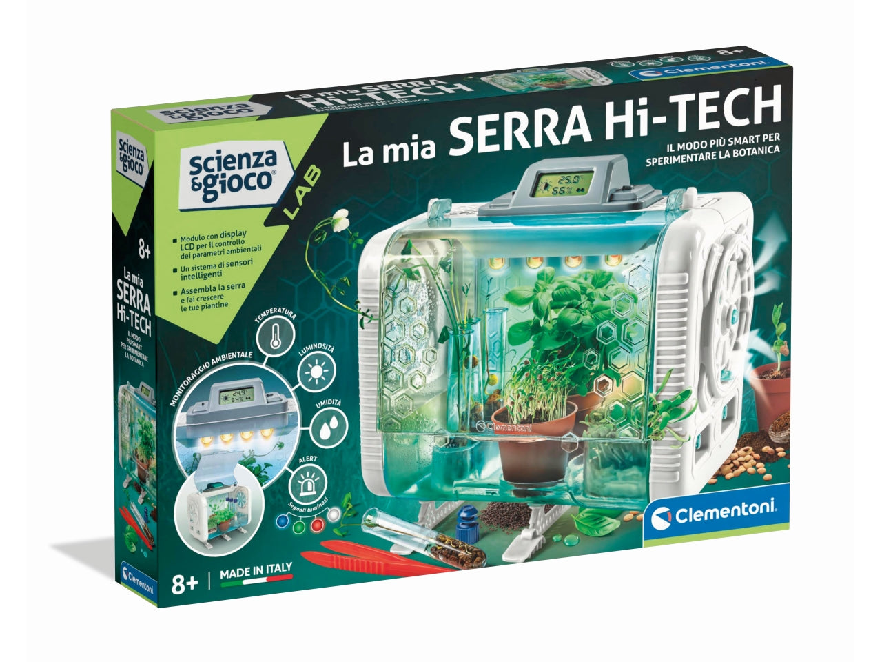 Serra giocattolo Botanica HiTech: La Serra del Futuro per Giovani Scienziati, età consigliata: + 8 anni - Clementoni