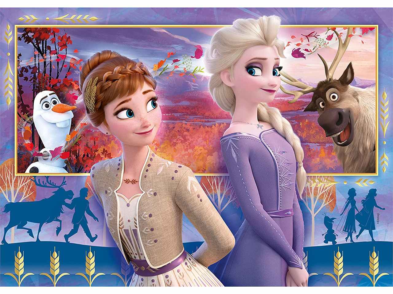 Puzzle 2x60 frozen 2 21609p