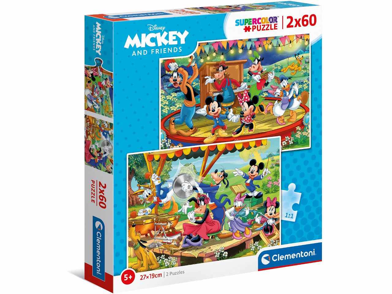 Puzzle 2x60 mickey and friends 21620p