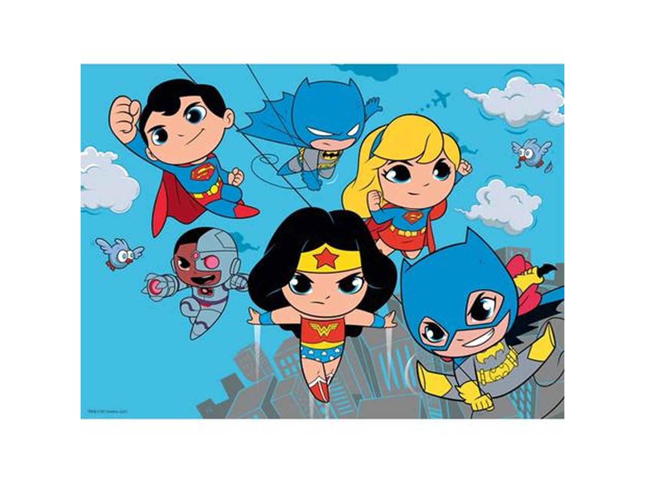 Dc comics superfriends water magic puzzle da 15 pezzi