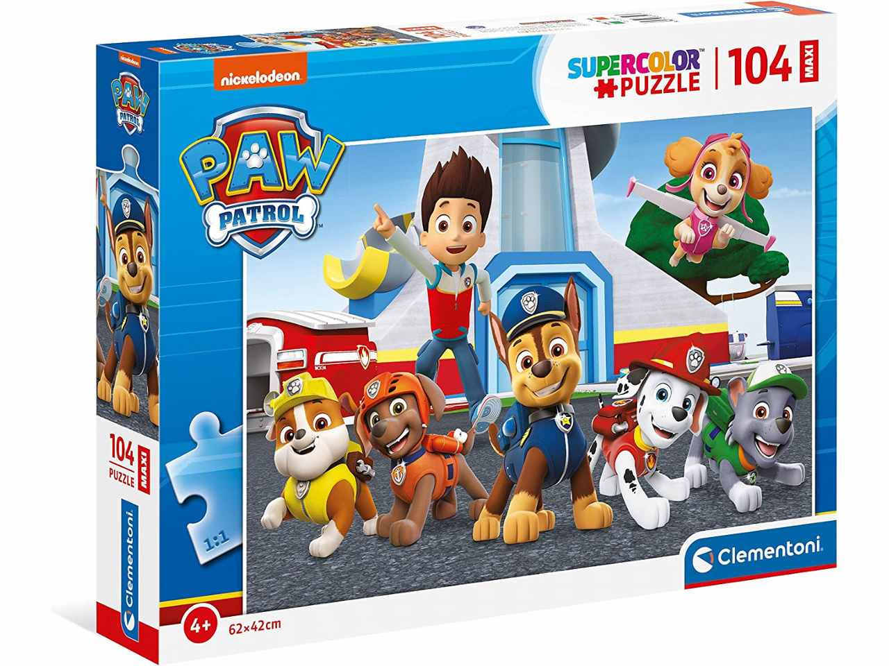 Paw Patrol Supercolor Patrol Puzzle 104 pezzi - Clementoni