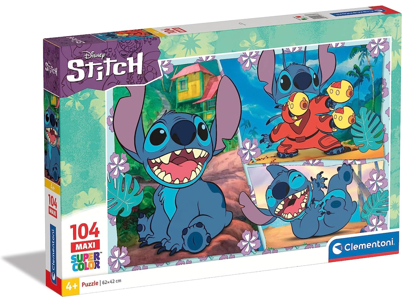 Stitch Supercolor Stitch Puzzle Cartoni Animati 104 pezzi - Clementoni