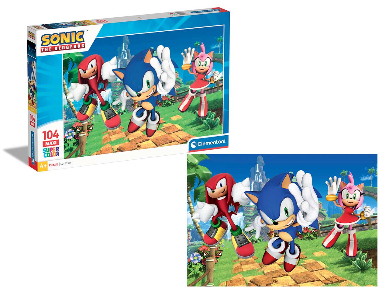 Puzzle 104 pezzi maxi sonic