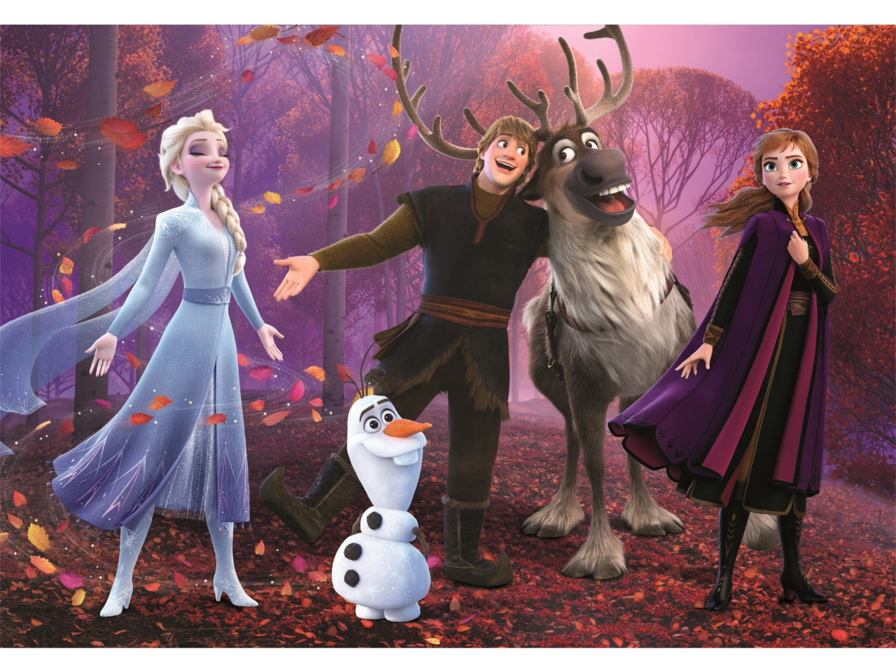 Puzzle 104 pezzi super disney frozen