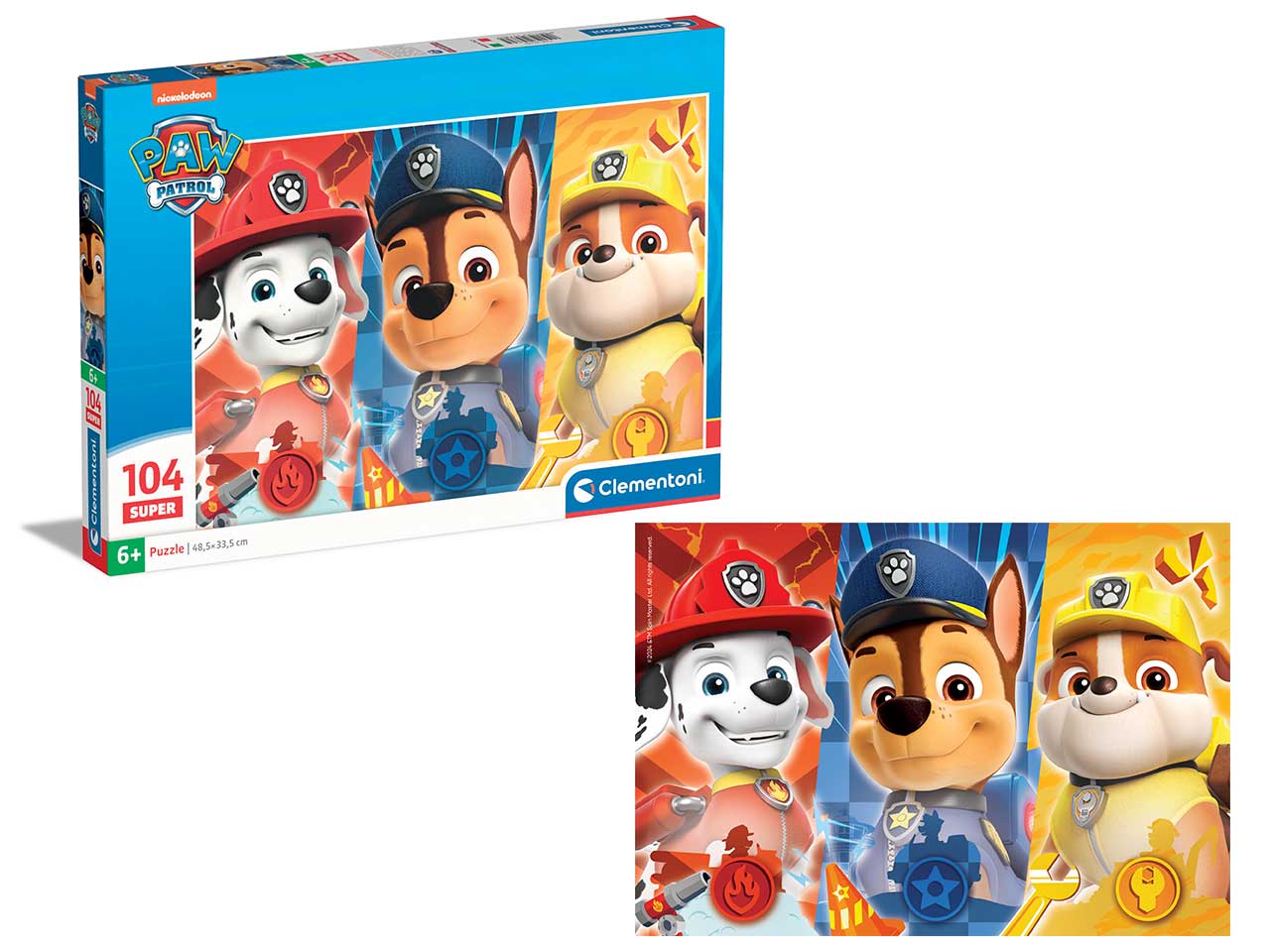 Puzzle 104 pezzi super paw patrol