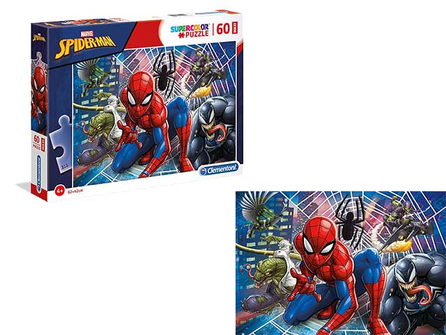 SpiderMan Supercolor Puzzle 60 Pezzi - Clementoni