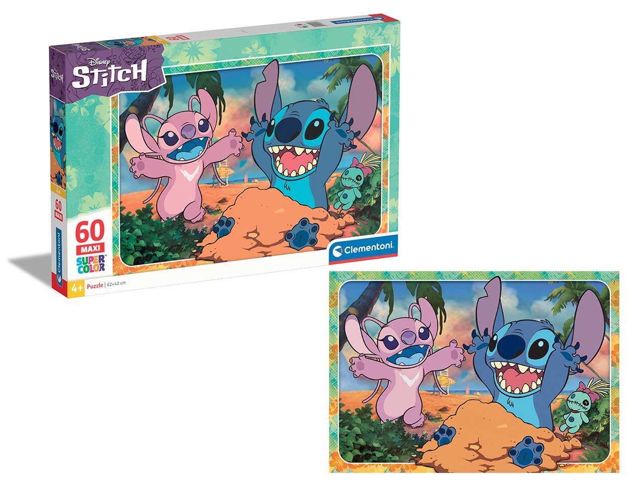 Puzzle 60 pezzi maxi disney stitch