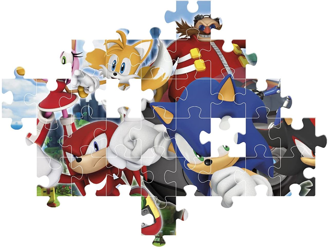 Sonic Supercolor Puzzle Puzzle Cartoni Animati 104 pezzi - Clementoni