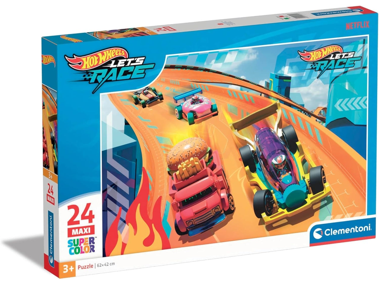 Puzzle 24 pezzi maxi hotwheels