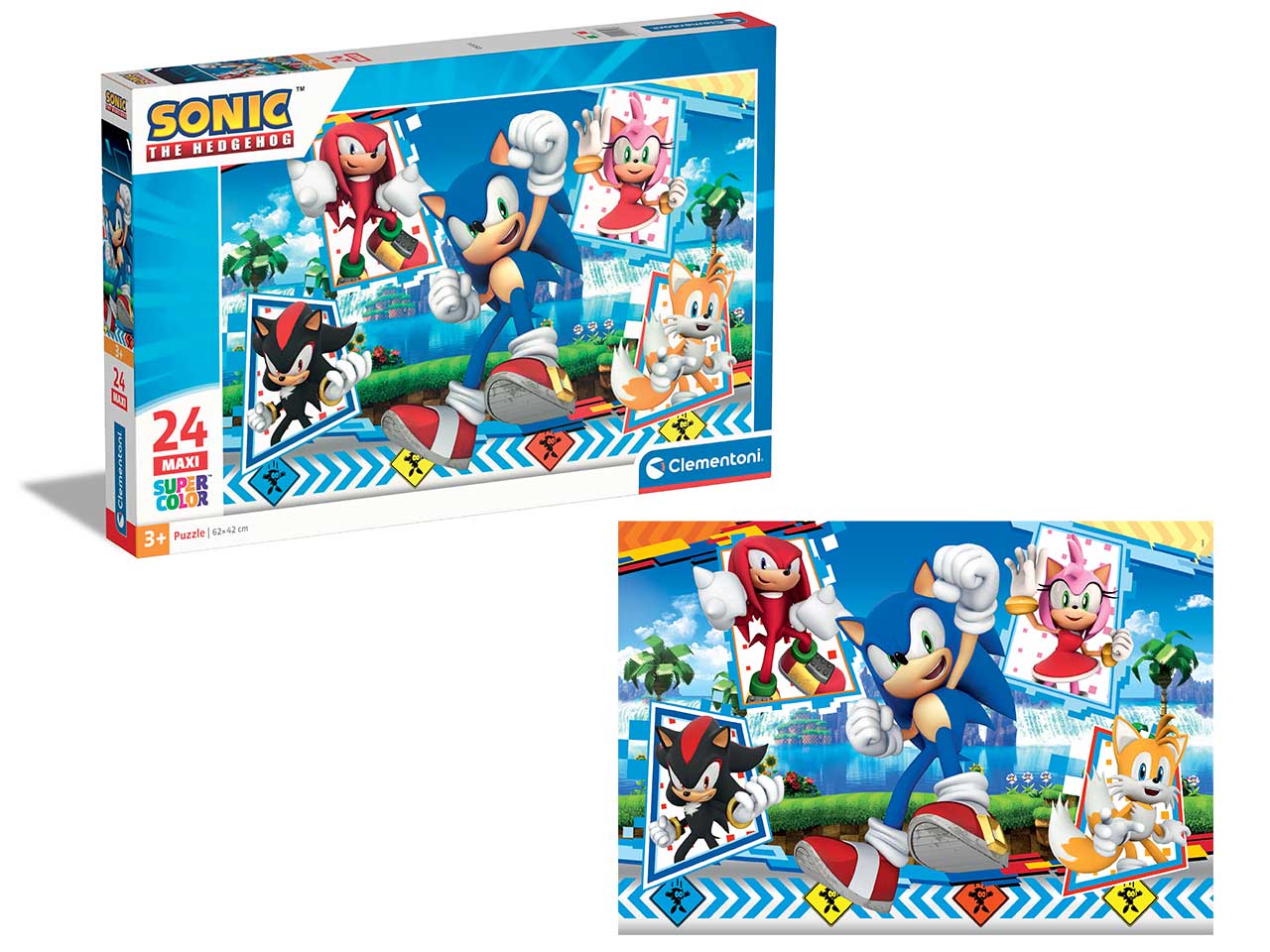 Puzzle 24 pezzi maxi sonic