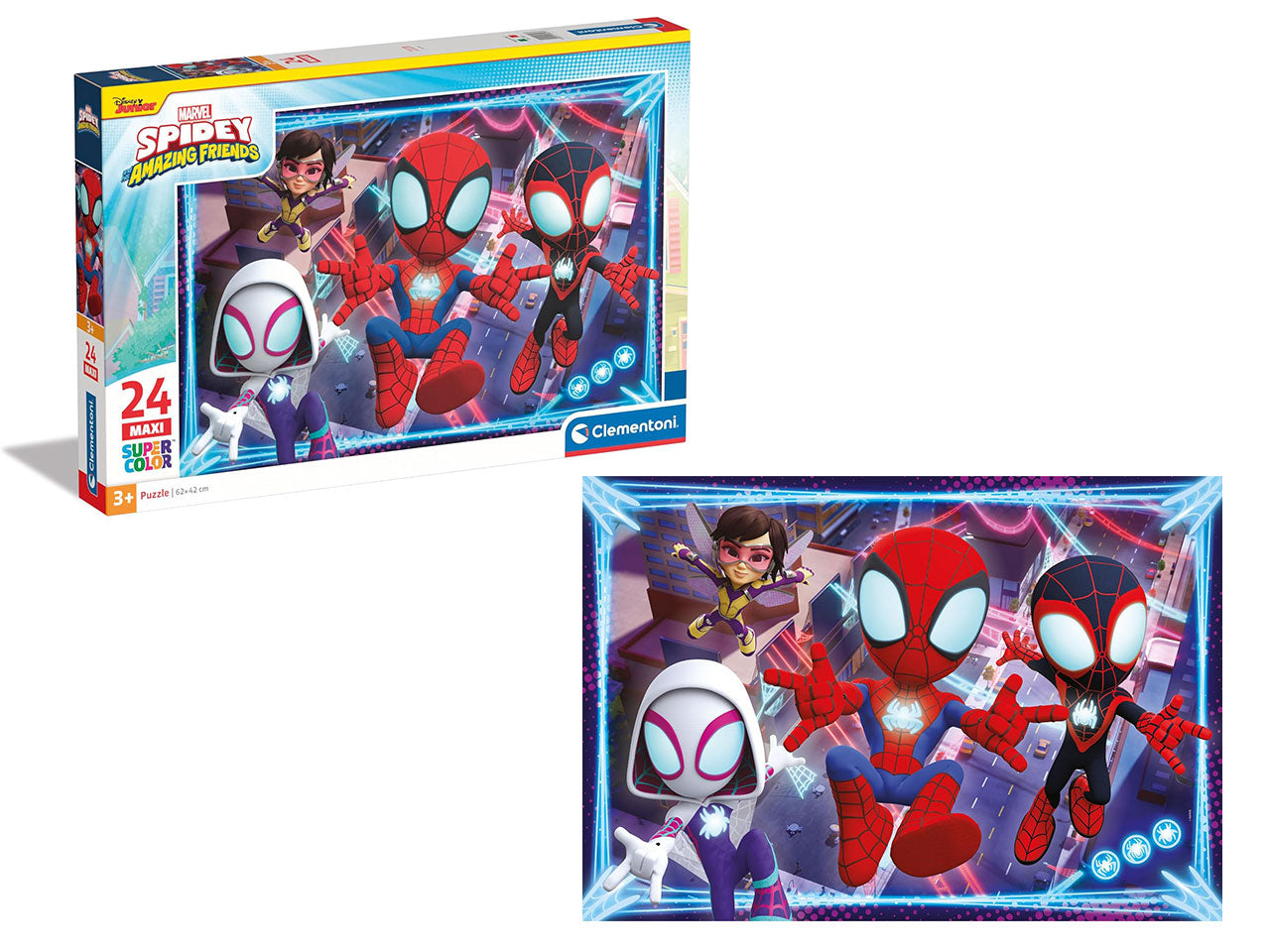 Marvel Spidey And His Amazing Friends Puzzle Cartoni Animati 24 pezzi- Clementoni