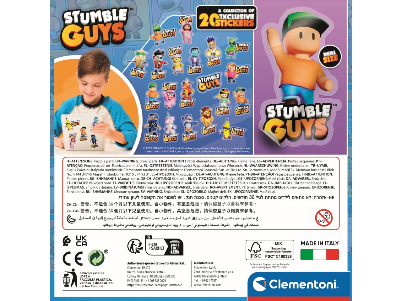 Puzzle Stumble Guys Videogioco, Impossible 180 Pezzi Bambini 7 Anni, Gaming, Made In Italy, 29321 - Clementoni