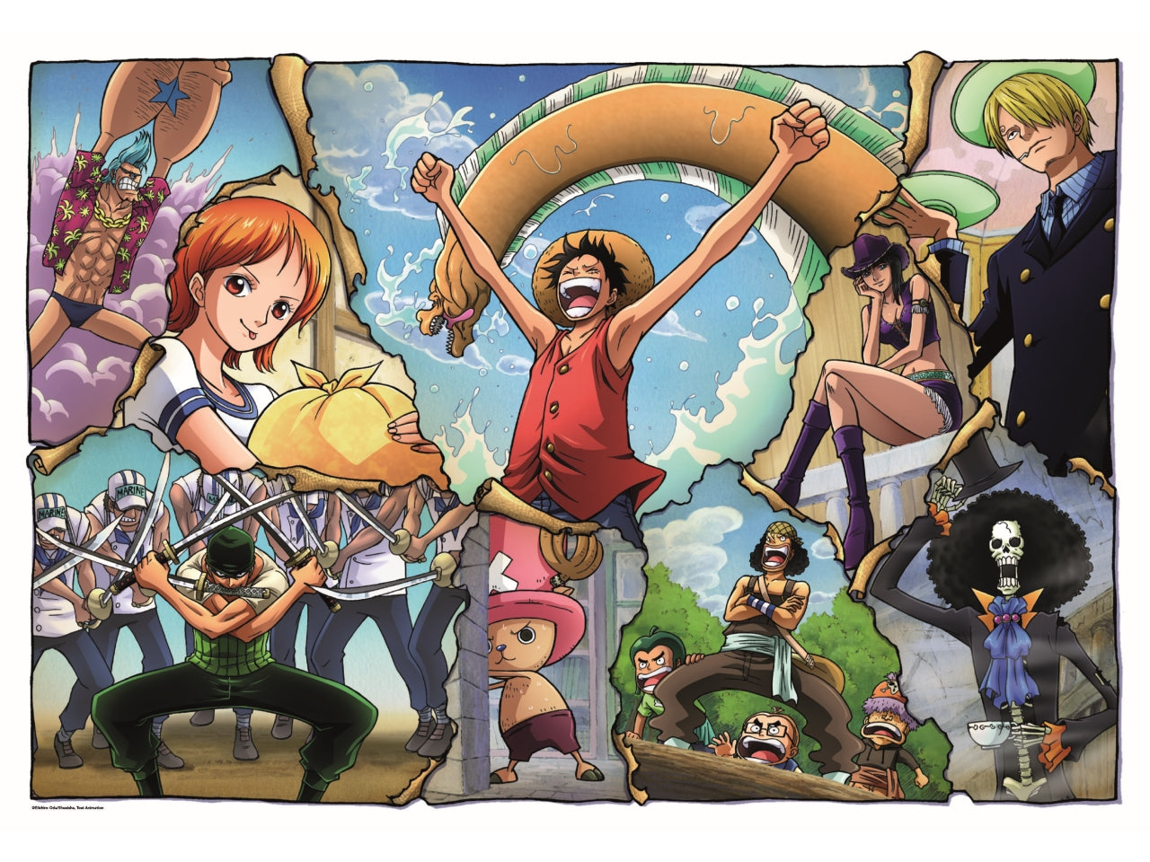 Puzzle anime 500 pezzi cube one piece