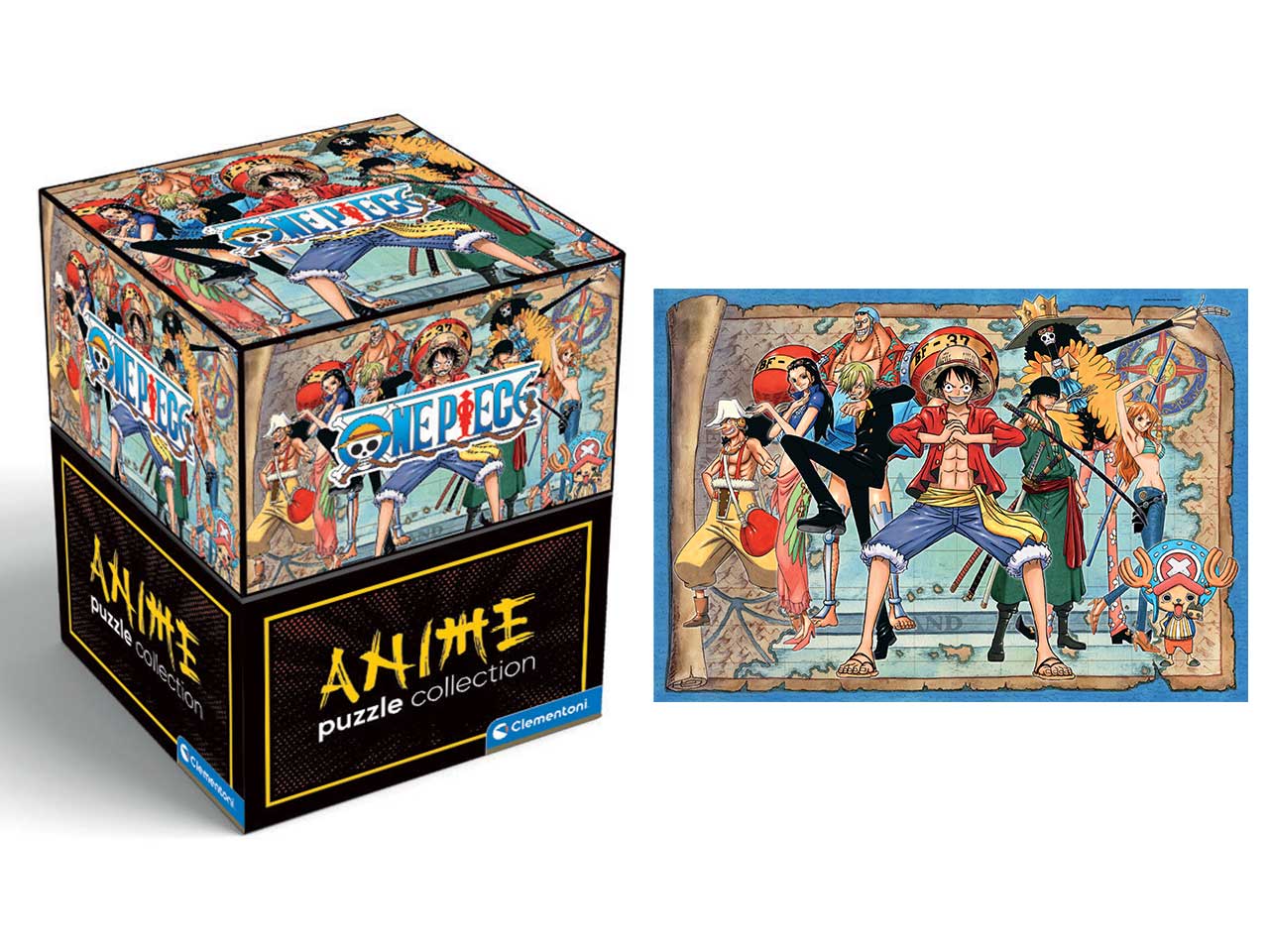 Puzzle anime 500 pezzi cube one piece 2