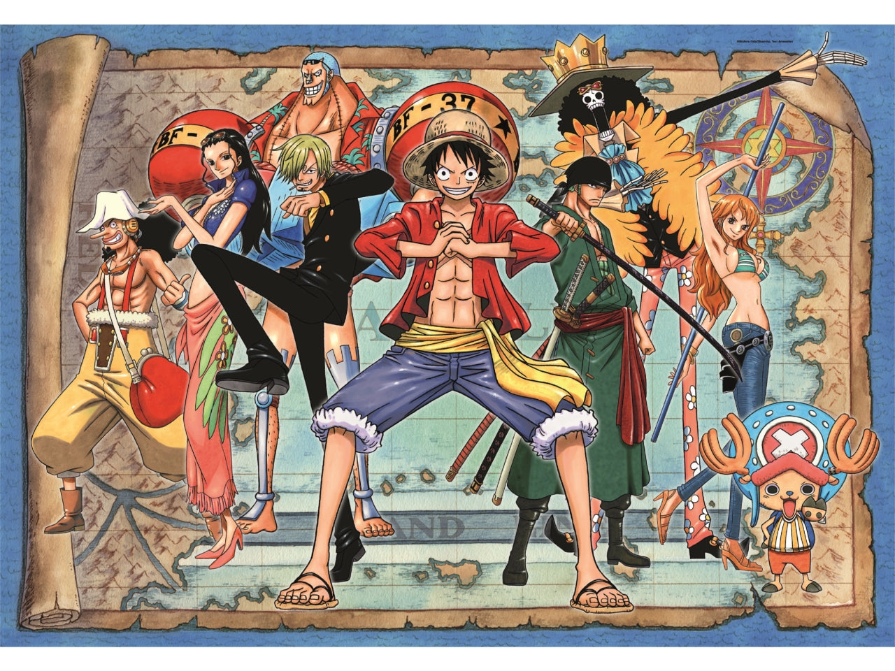 Puzzle anime 500 pezzi cube one piece 2