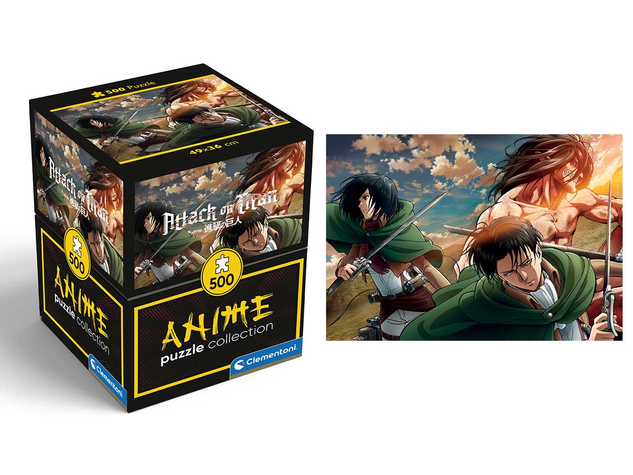 Puzzle anime 500 pezzi cube attack on titan