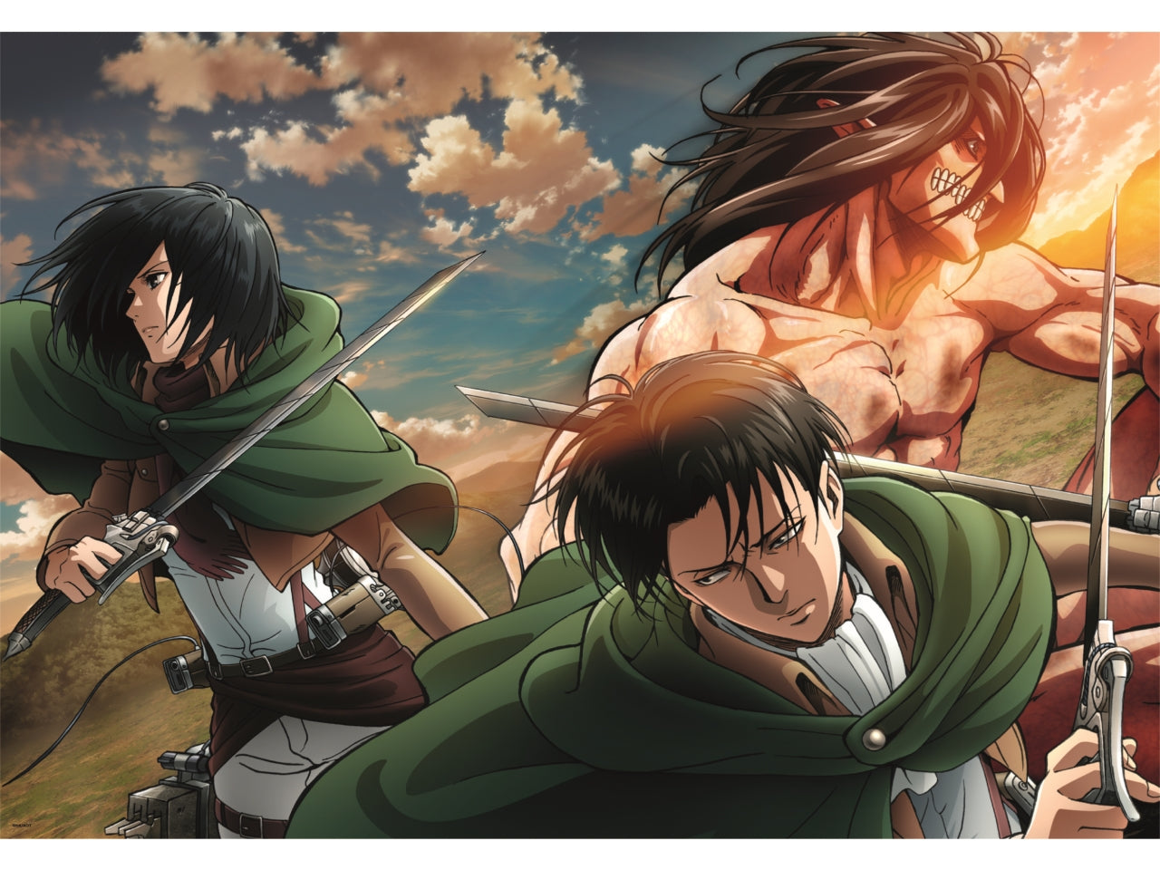 Puzzle anime 500 pezzi cube attack on titan