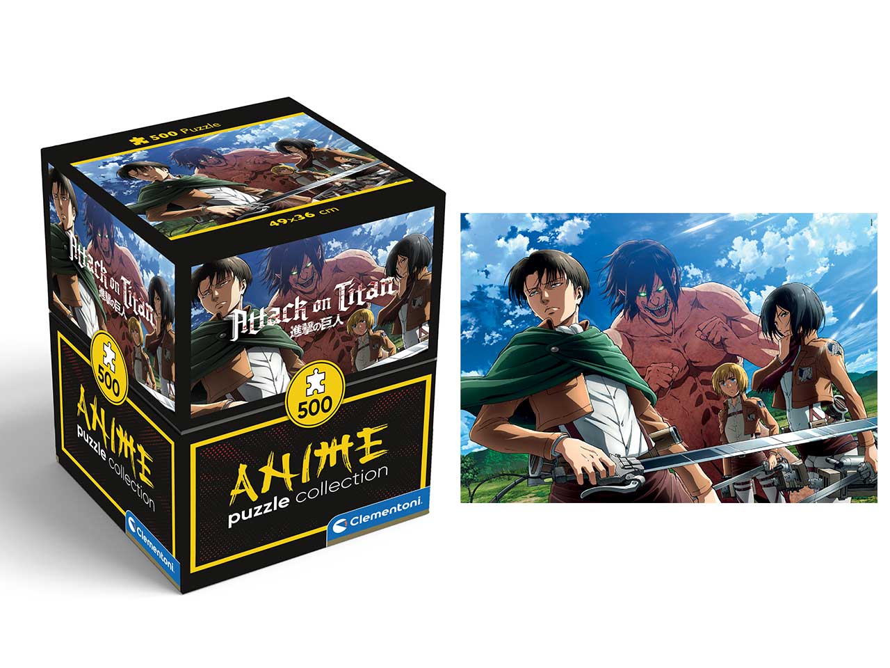 Puzzle anime 500 pezzi cube attack on titan