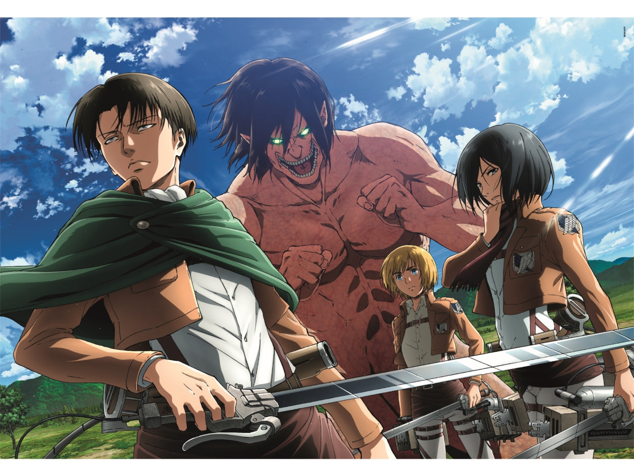 Puzzle anime 500 pezzi cube attack on titan