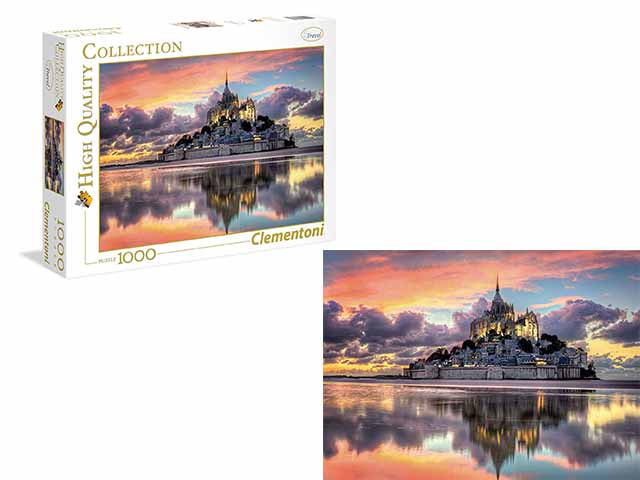 Le Magnifique Mont SaintMichel Puzzle 1000 Pezzi - Clementoni