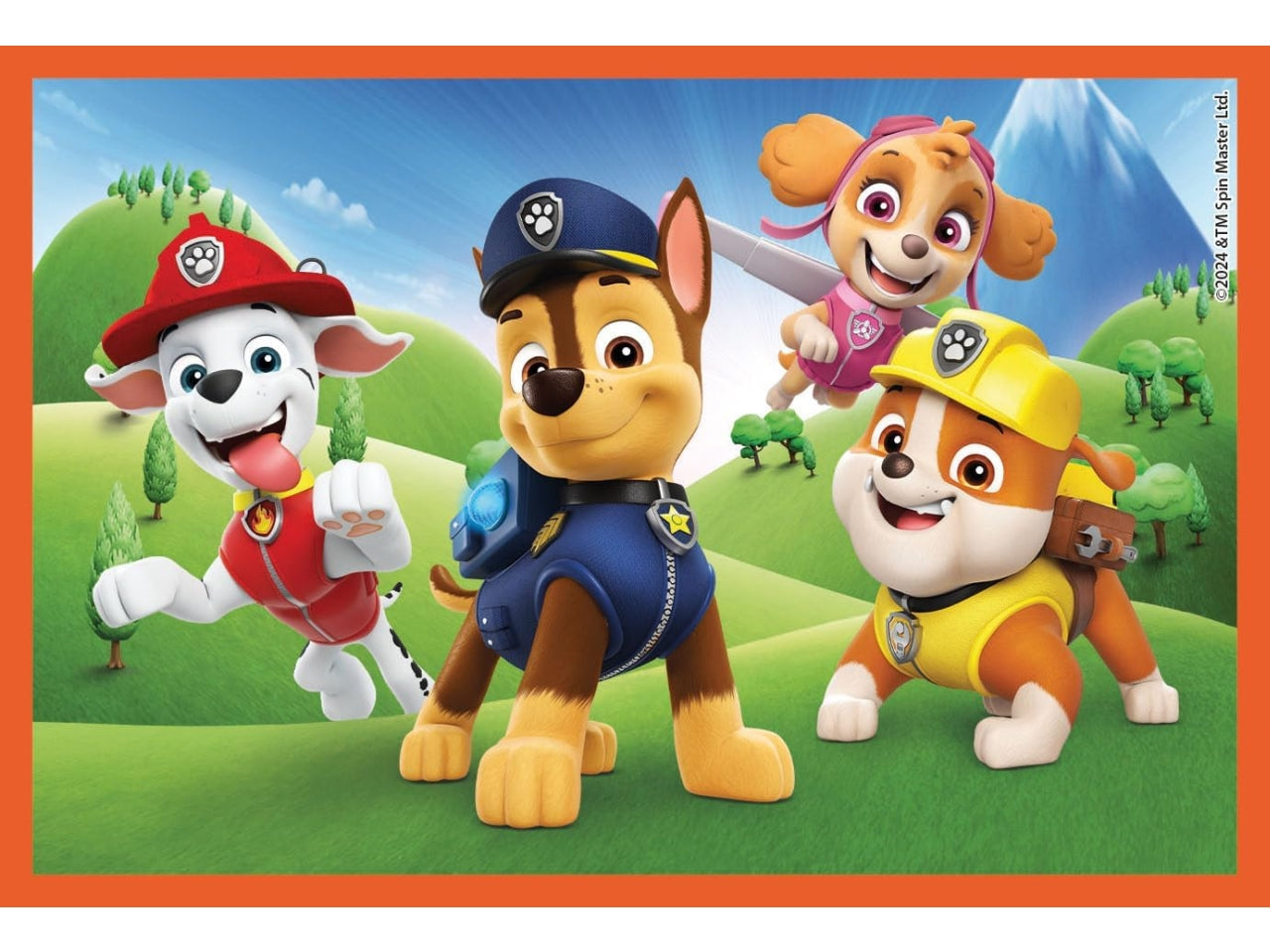 Puzzle 6 cubi Paw Patrol in cartone, 12x8 cm, 2+ anni, Made in Italy - Clementoni