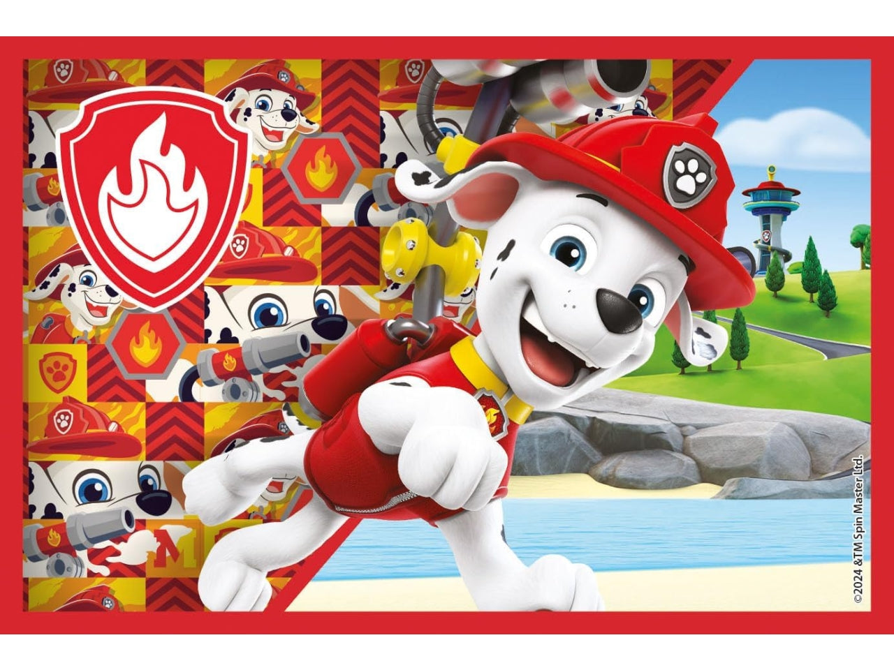 Puzzle 6 cubi Paw Patrol in cartone, 12x8 cm, 2+ anni, Made in Italy - Clementoni