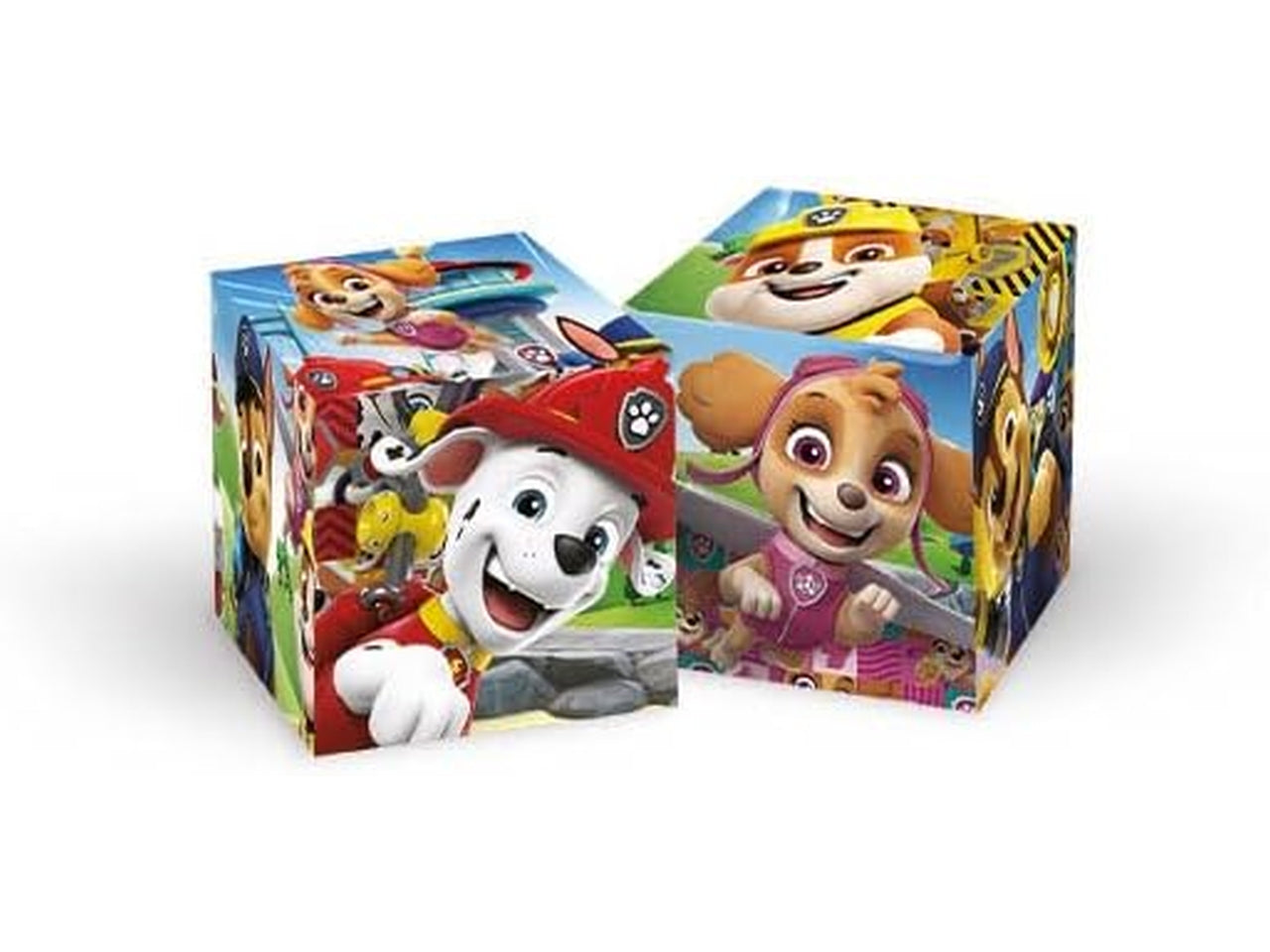 Puzzle 6 cubi Paw Patrol in cartone, 12x8 cm, 2+ anni, Made in Italy - Clementoni