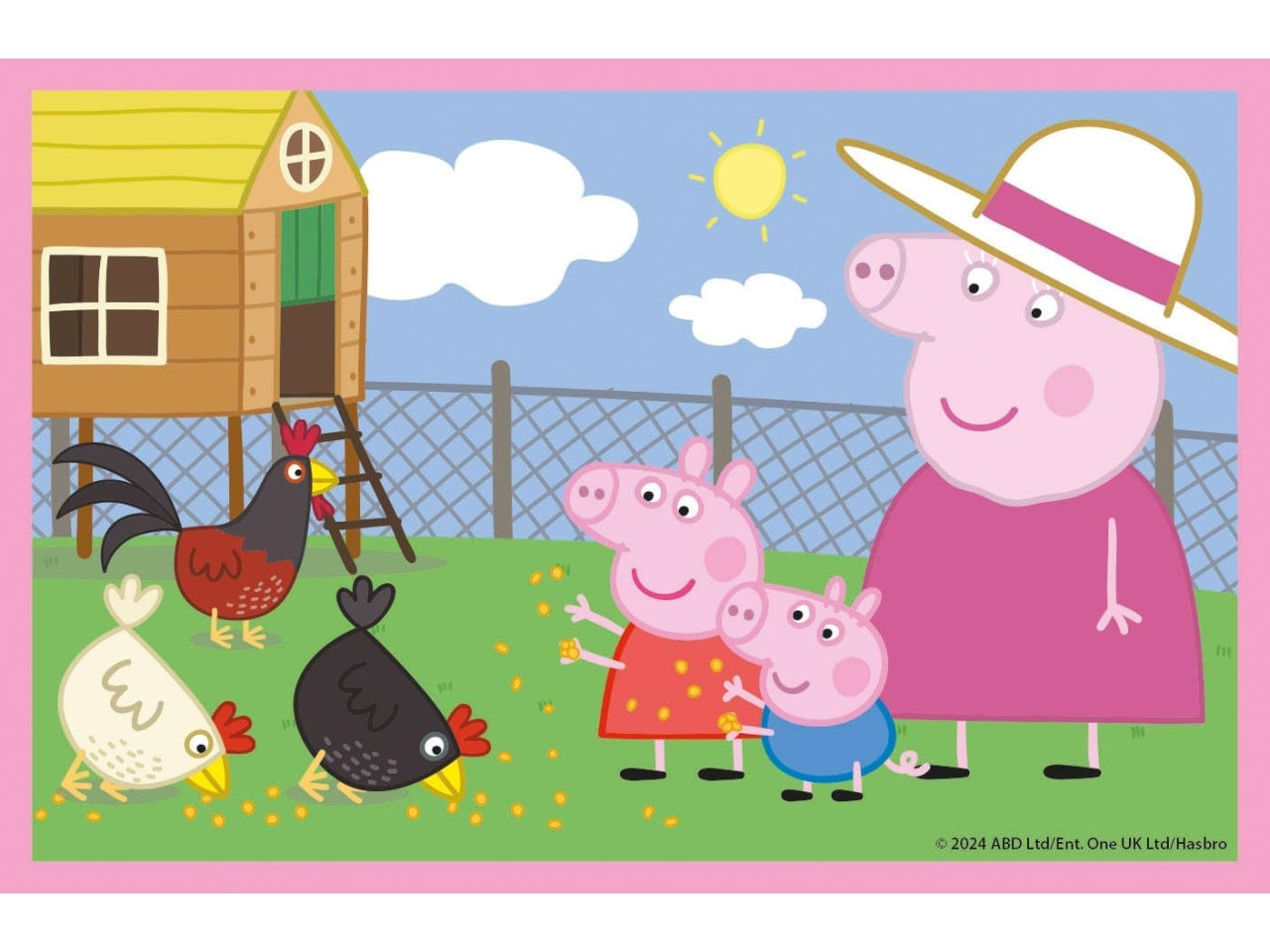 Puzzle 6 cubi Peppa Pig in cartone, 12x8 cm, 2+ anni, Made in Italy - Clementoni