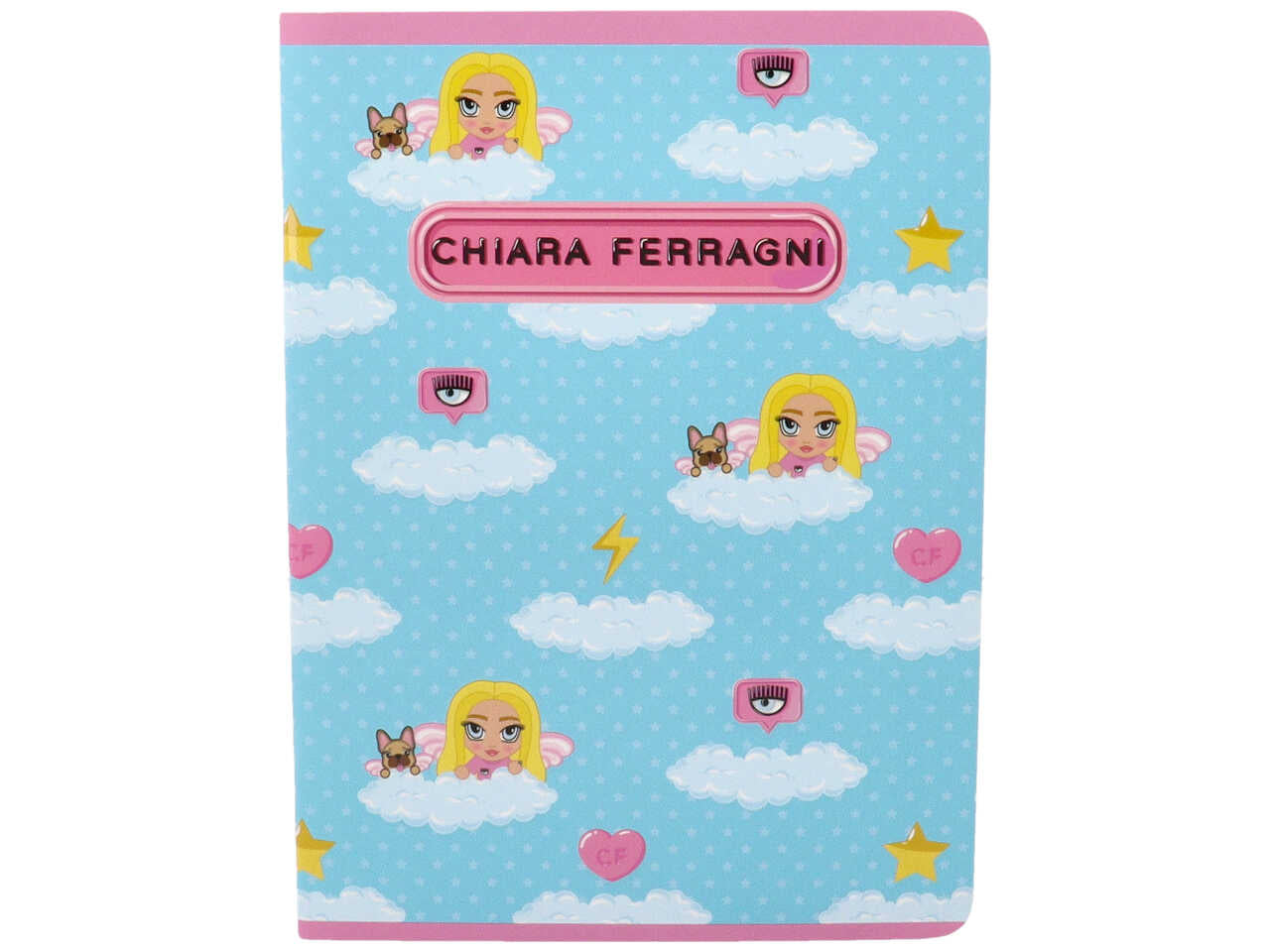 Quaderno maxi rigatura 1r chiara ferragni 42 fogli misura 21x29,7cm 80 gr - assortiti