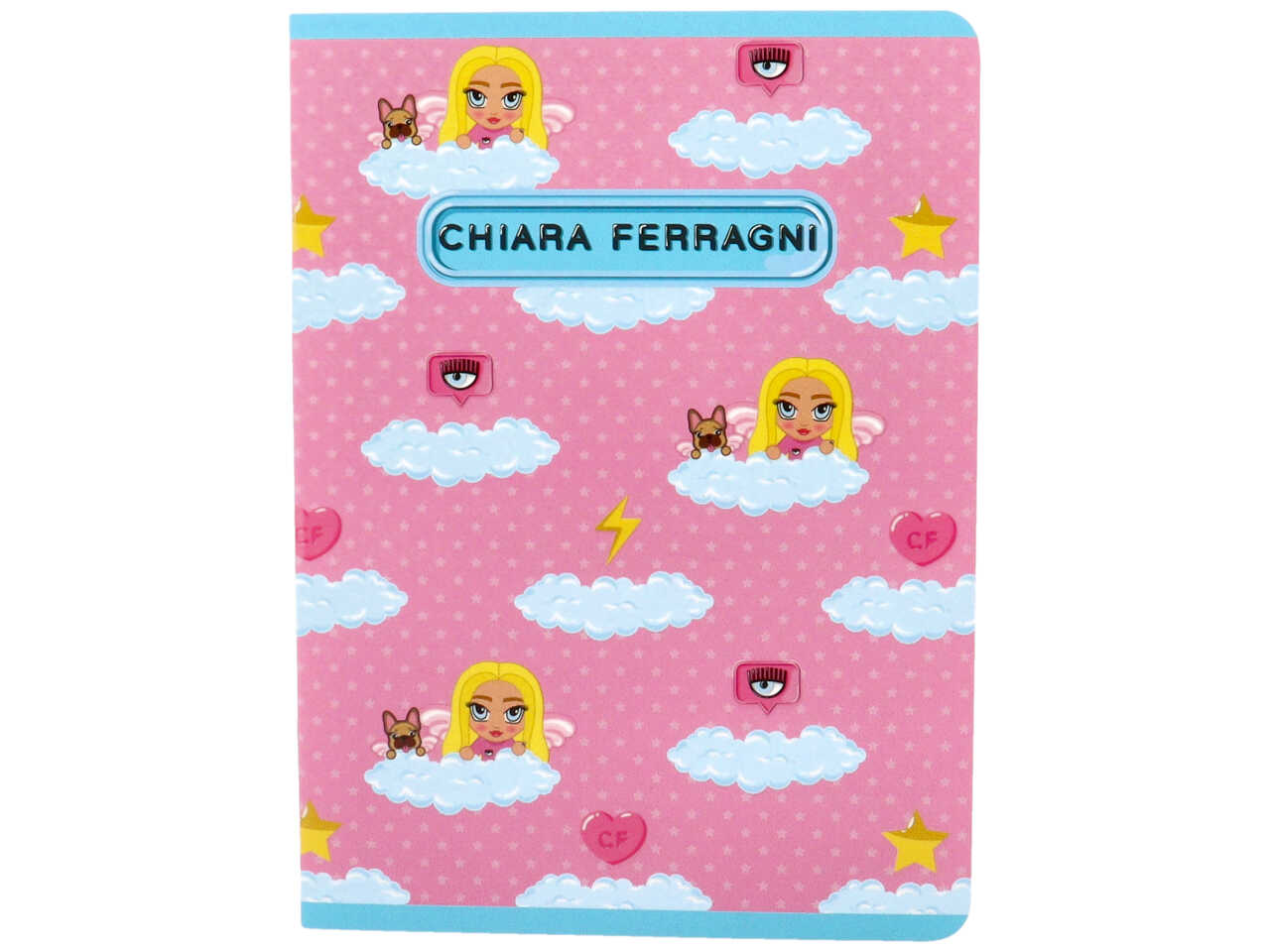 Quaderno maxi rigatura 1r chiara ferragni 42 fogli misura 21x29,7cm 80 gr - assortiti