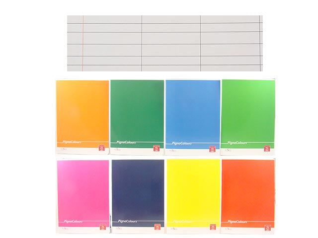Quaderno maxi colours A4 100gr rigatura A misura 210x297mm - la confezione comprende 10 quaderni - assortiti