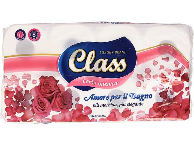 Class carta igienica 8 rotoli ic452a$