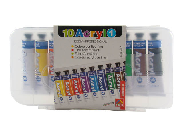 Acrilico 10 pezzi 18ml 405ta10sp