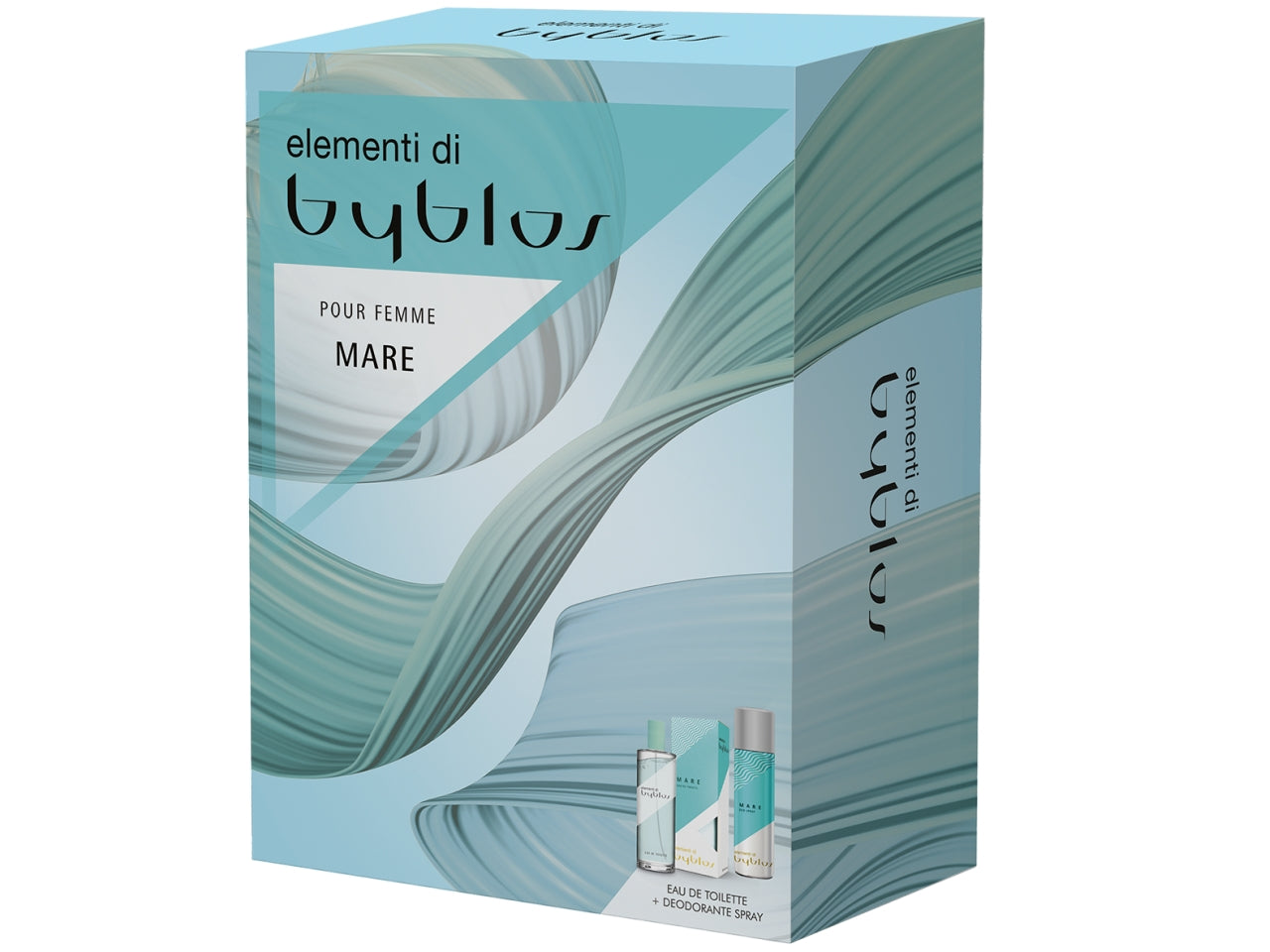 Set regalo byblos elementi mare eau de toilette 120ml + deodorante 150ml