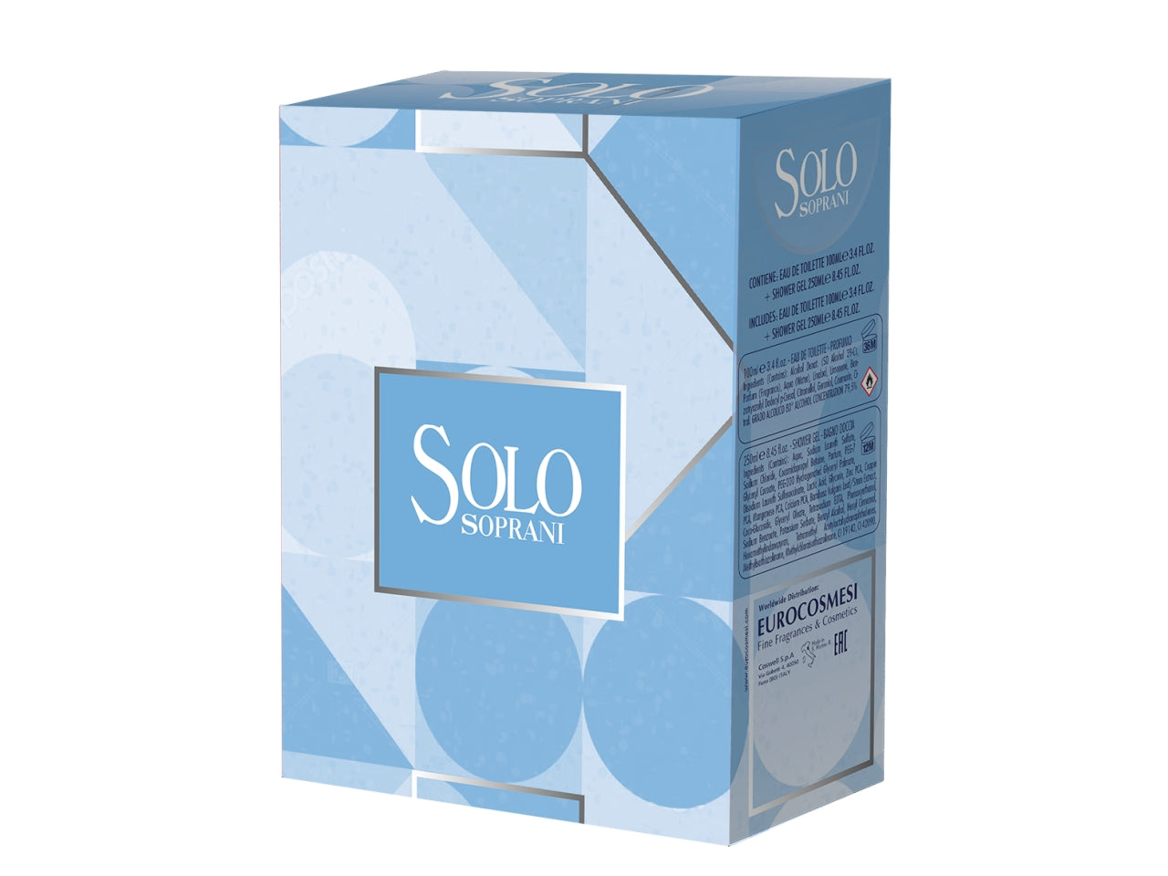 Luciano soprani solo bianco: edt 100 ml+ shower gel 250ml