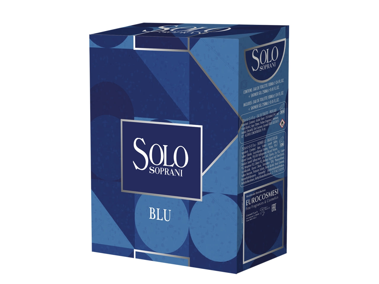 Luciano soprani solo blu: edt 100 ml + shower gel 250ml