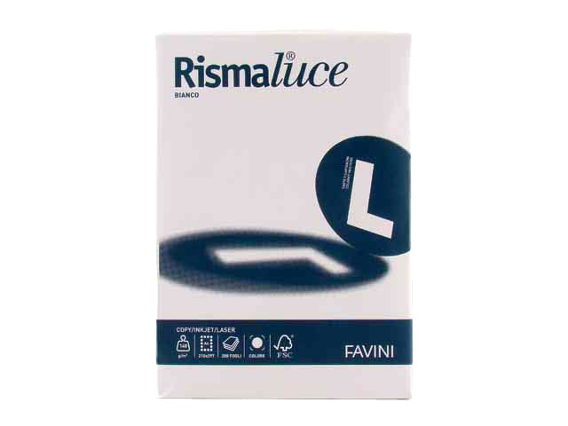 Risma fogli A4 Favini in colore bianco 210x297mm 140gr