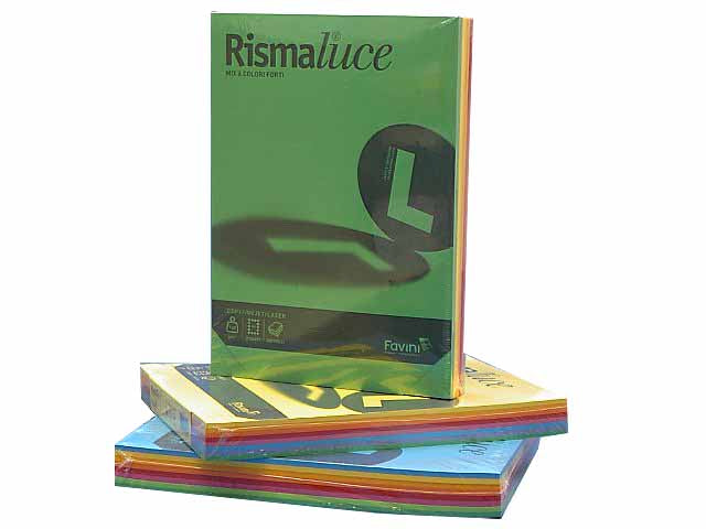 Risma fogli A4 Favini in colore assortiti 210x297mm 140gr